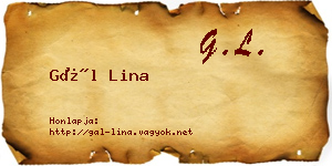 Gál Lina névjegykártya