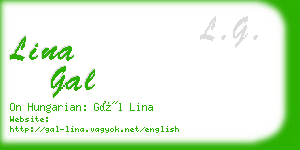 lina gal business card